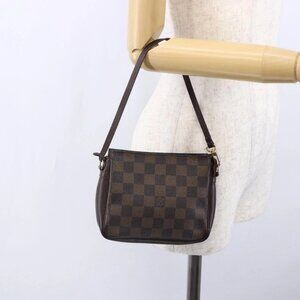 LOUIS VUITTON Damier Ebene Trousse makeup Pouch